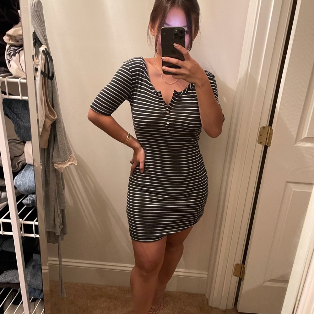 Striped tshirt dress
